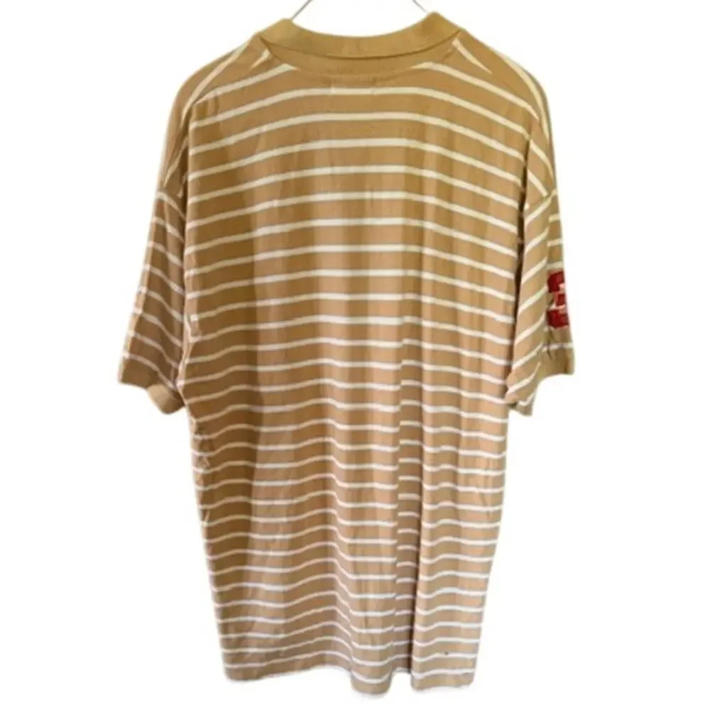 Polo Ralph Lauren Men’s 5X Tan White Stripe Big Pony Polo Shirt NWT Flawed